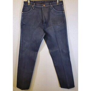 Wrangler Men's Denim Jeans Size 35x34 Black Straight Leg  13MWZWK